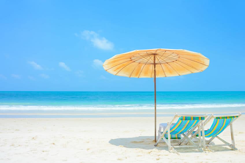 Parasol on the beach